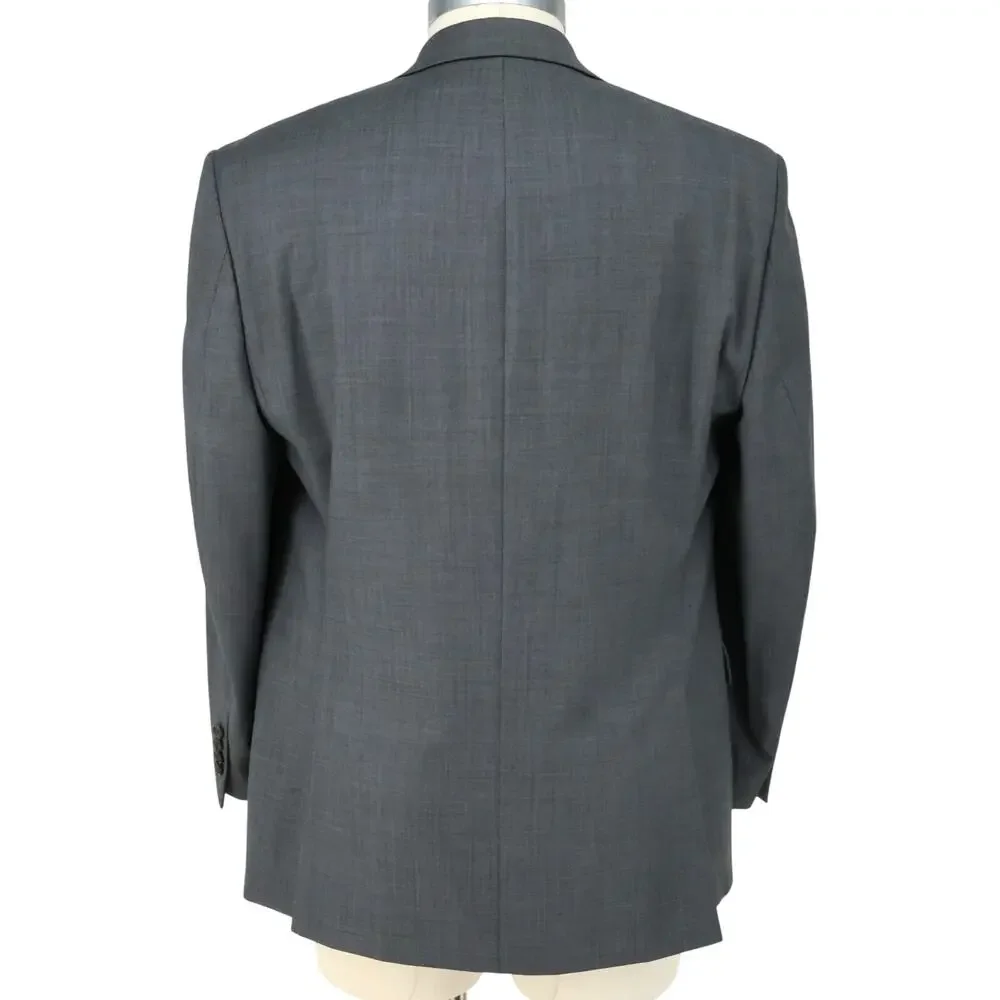 LRL Ralph Lauren Sport Coat Mens 44R Gray Wool Lined Blazer Jacket Preppy